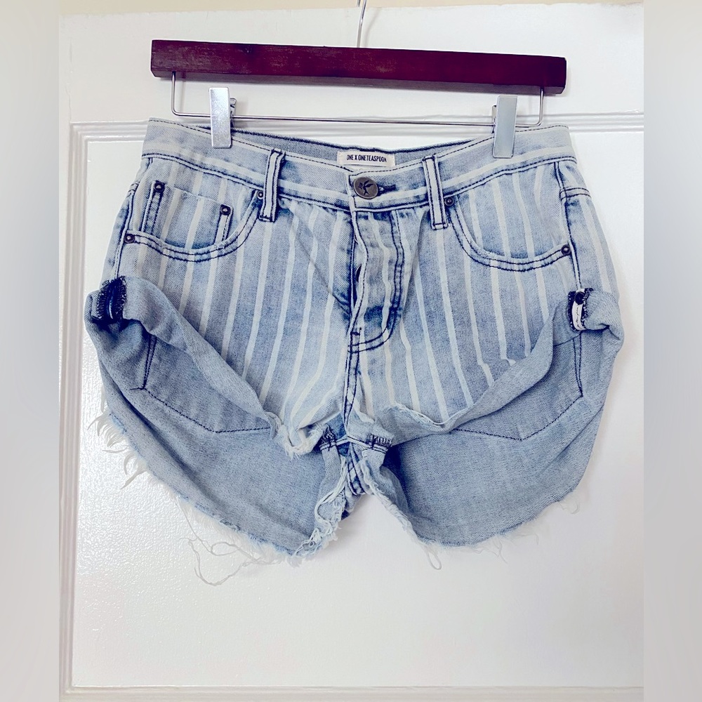 One X OneTeaspoon Rocky Stripe Bandits Shorts